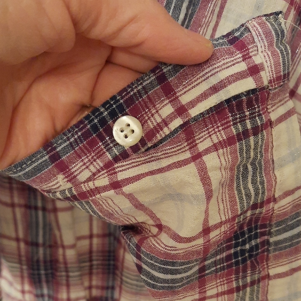 Plaid Button-Up Shirt - Picture 5 of 6